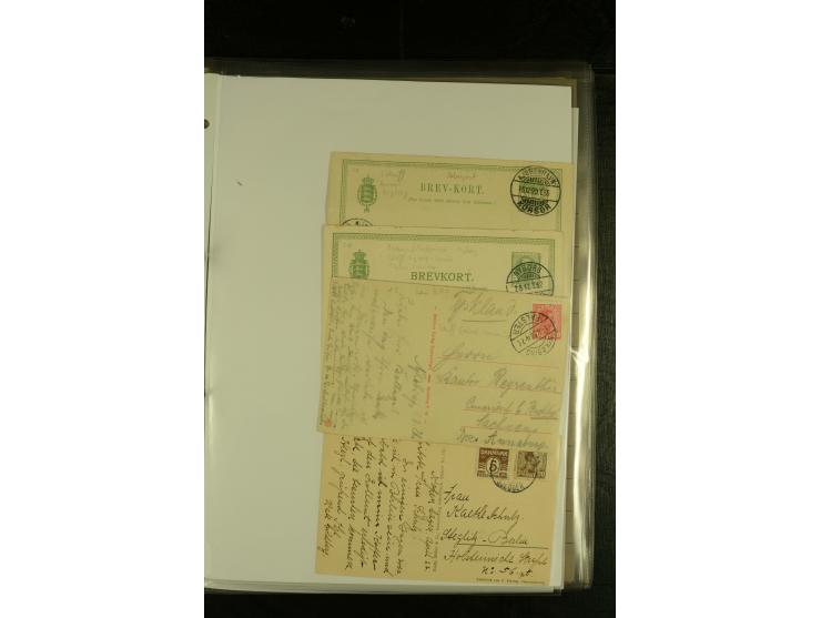 1845/1950 (ca.), umfangreiche Sammlung "Dänische Schiffspost inkl. Landungsstempel" ab früher Dampfschiffahrt mit über 130 Br