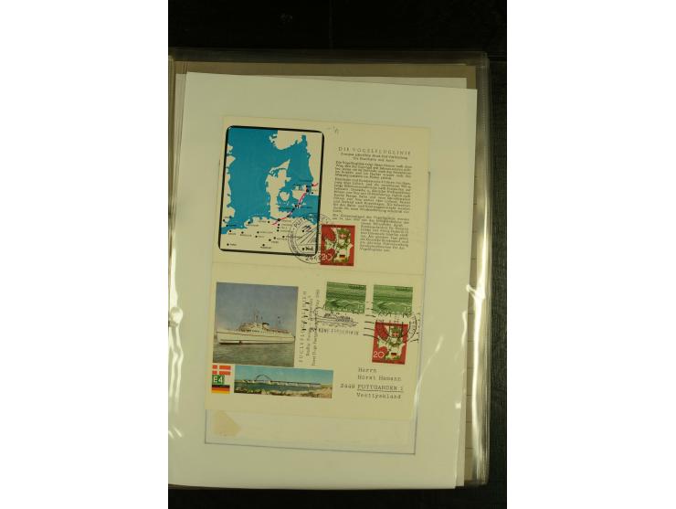 1845/1950 (ca.), umfangreiche Sammlung "Dänische Schiffspost inkl. Landungsstempel" ab früher Dampfschiffahrt mit über 130 Br