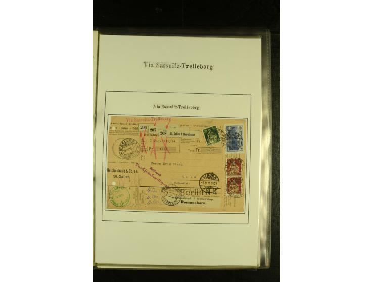 1845/1950 (ca.), umfangreiche Sammlung "Dänische Schiffspost inkl. Landungsstempel" ab früher Dampfschiffahrt mit über 130 Br