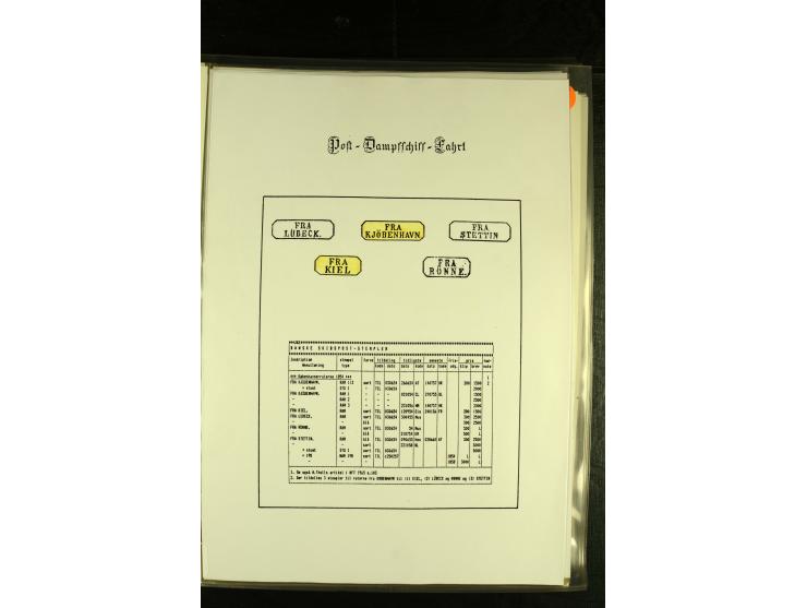 1845/1950 (ca.), umfangreiche Sammlung "Dänische Schiffspost inkl. Landungsstempel" ab früher Dampfschiffahrt mit über 130 Br