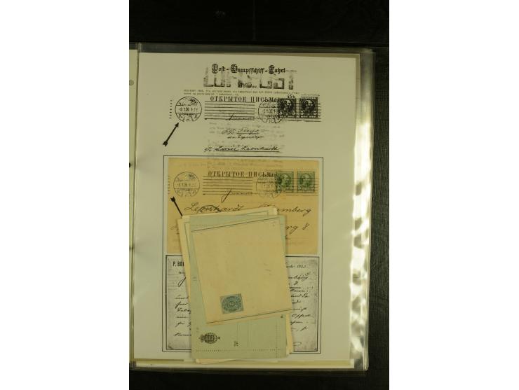 1845/1950 (ca.), umfangreiche Sammlung "Dänische Schiffspost inkl. Landungsstempel" ab früher Dampfschiffahrt mit über 130 Br