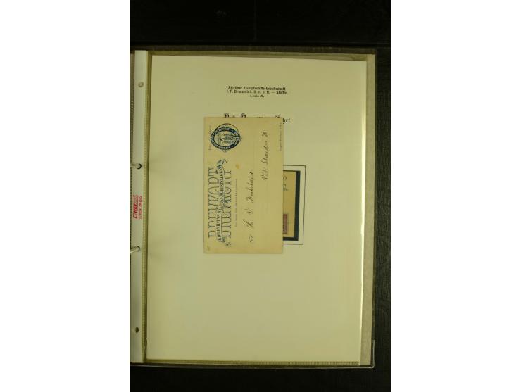 1845/1950 (ca.), umfangreiche Sammlung "Dänische Schiffspost inkl. Landungsstempel" ab früher Dampfschiffahrt mit über 130 Br