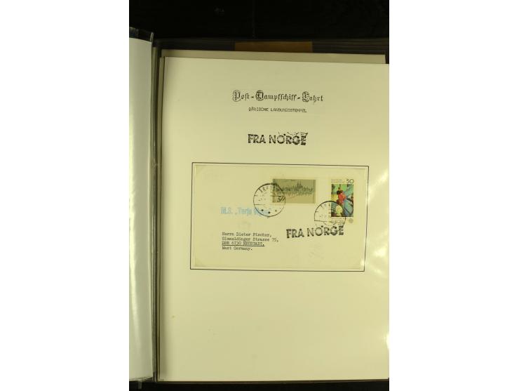 1845/1950 (ca.), umfangreiche Sammlung "Dänische Schiffspost inkl. Landungsstempel" ab früher Dampfschiffahrt mit über 130 Br