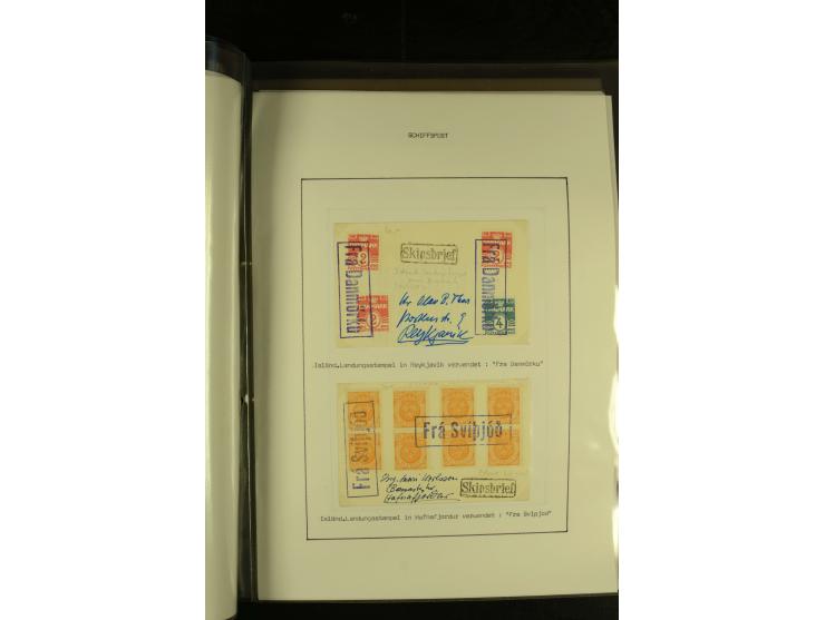 1845/1950 (ca.), umfangreiche Sammlung "Dänische Schiffspost inkl. Landungsstempel" ab früher Dampfschiffahrt mit über 130 Br