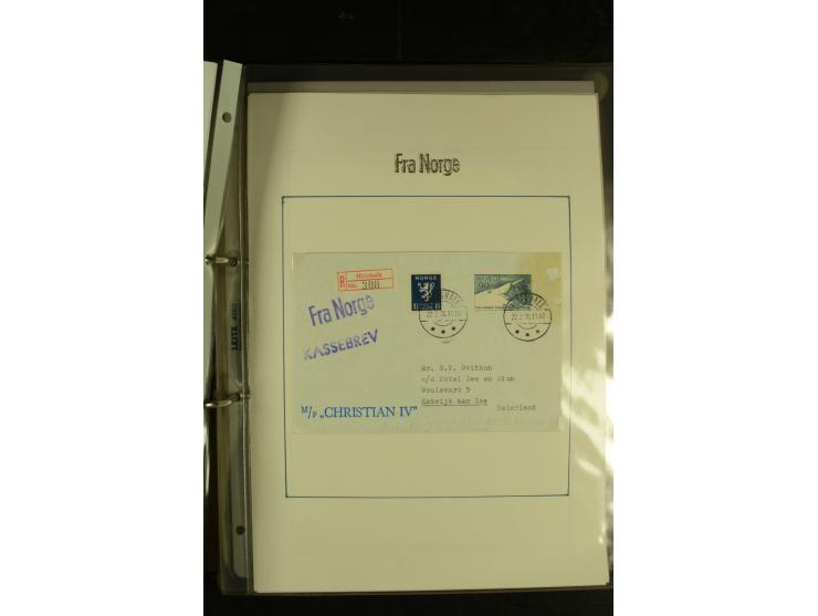 1845/1950 (ca.), umfangreiche Sammlung "Dänische Schiffspost inkl. Landungsstempel" ab früher Dampfschiffahrt mit über 130 Br