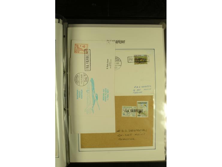 1845/1950 (ca.), umfangreiche Sammlung "Dänische Schiffspost inkl. Landungsstempel" ab früher Dampfschiffahrt mit über 130 Br