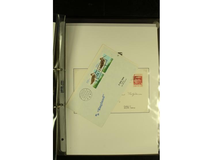 1845/1950 (ca.), umfangreiche Sammlung "Dänische Schiffspost inkl. Landungsstempel" ab früher Dampfschiffahrt mit über 130 Br