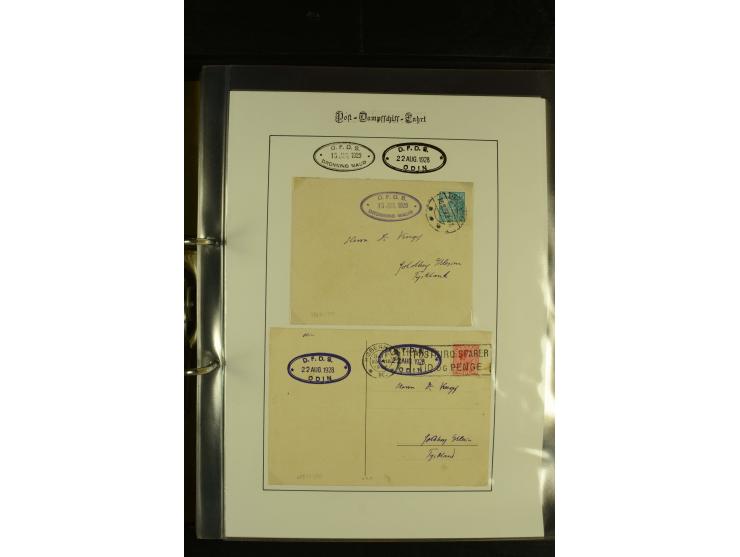 1845/1950 (ca.), umfangreiche Sammlung "Dänische Schiffspost inkl. Landungsstempel" ab früher Dampfschiffahrt mit über 130 Br