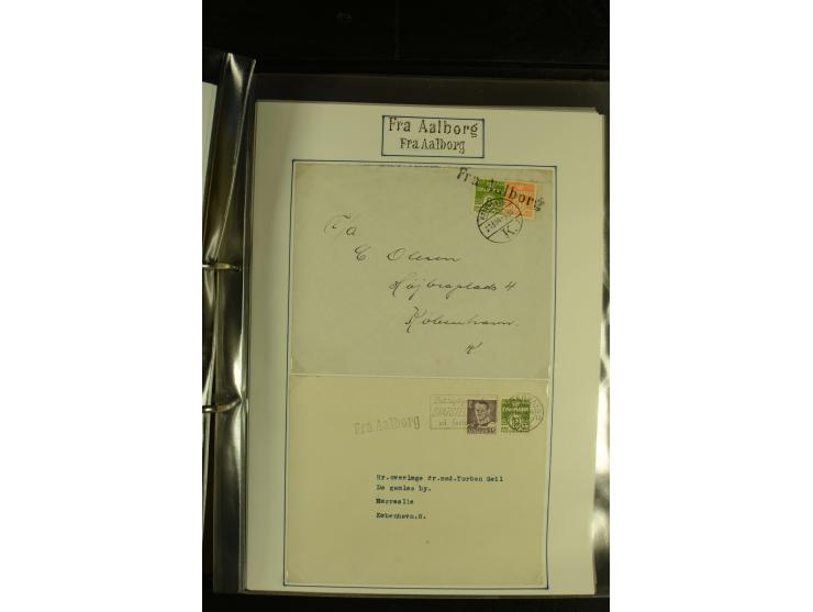 1845/1950 (ca.), umfangreiche Sammlung "Dänische Schiffspost inkl. Landungsstempel" ab früher Dampfschiffahrt mit über 130 Br