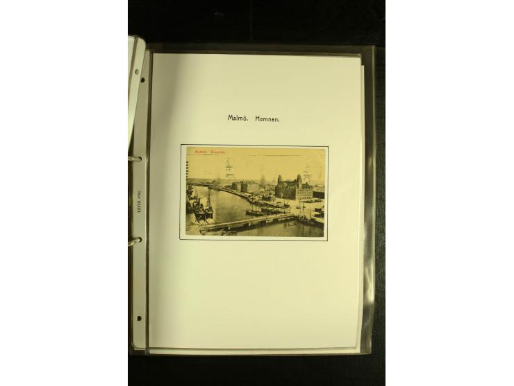1846/1977 (ca.), interessante Sammlung "Schwedische Landungsstempel" mit ca. 150 Briefen und Karten, einigen losen Marken und