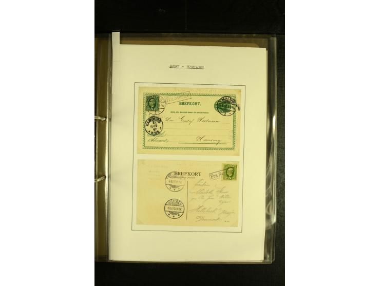 1846/1977 (ca.), interessante Sammlung "Schwedische Landungsstempel" mit ca. 150 Briefen und Karten, einigen losen Marken und