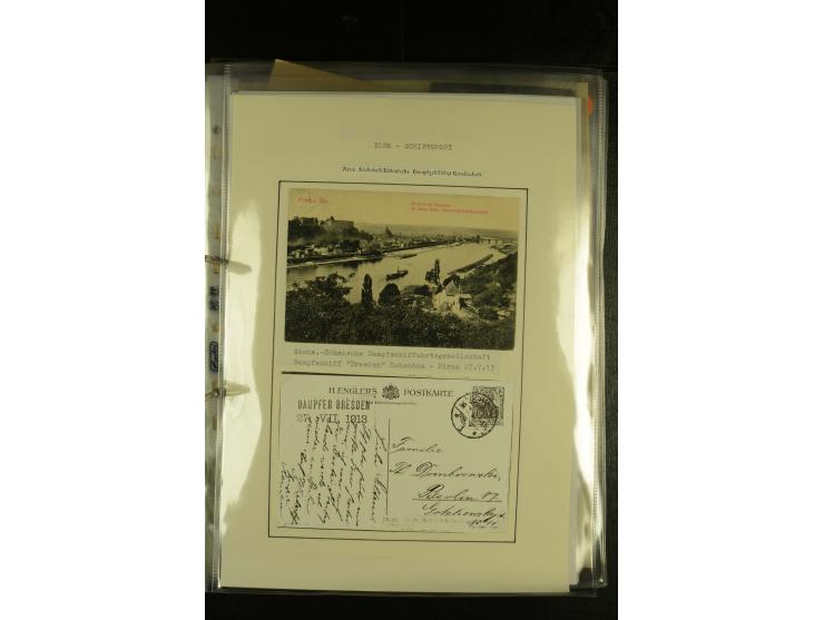 1850/1960 (ca.), interessante Sammlung Schiffspost aus Österreich inkl. Lombardei Venetien, Levante, Italien und der Schweiz 