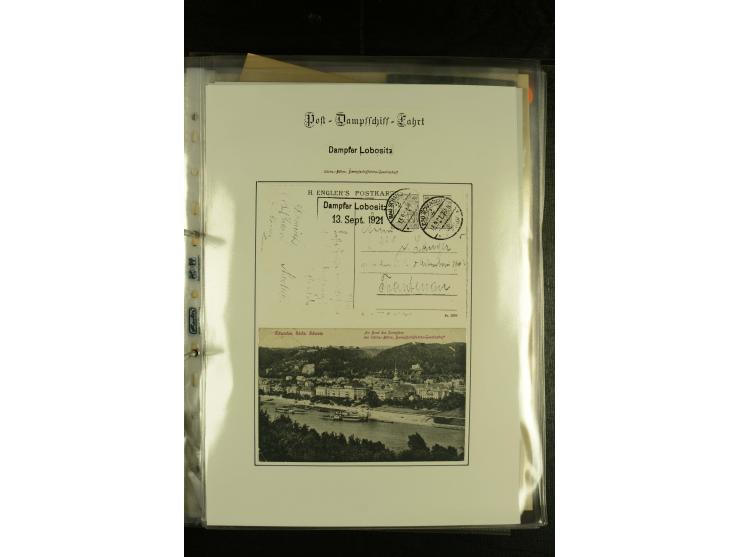1850/1960 (ca.), interessante Sammlung Schiffspost aus Österreich inkl. Lombardei Venetien, Levante, Italien und der Schweiz 