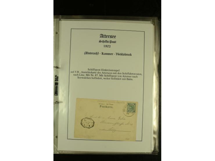 1850/1960 (ca.), interessante Sammlung Schiffspost aus Österreich inkl. Lombardei Venetien, Levante, Italien und der Schweiz 