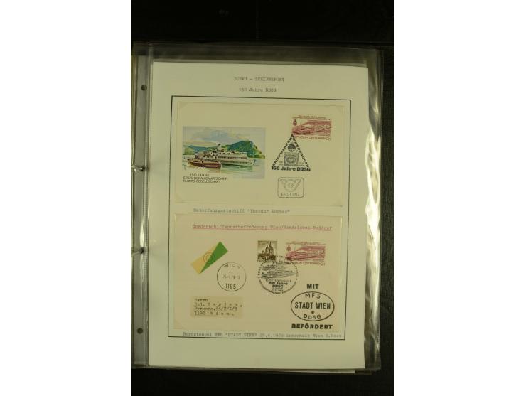 1850/1960 (ca.), interessante Sammlung Schiffspost aus Österreich inkl. Lombardei Venetien, Levante, Italien und der Schweiz 