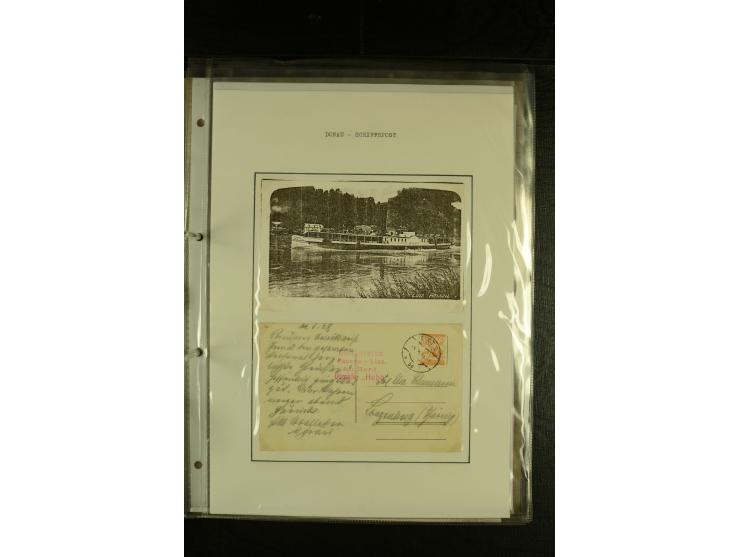 1850/1960 (ca.), interessante Sammlung Schiffspost aus Österreich inkl. Lombardei Venetien, Levante, Italien und der Schweiz 