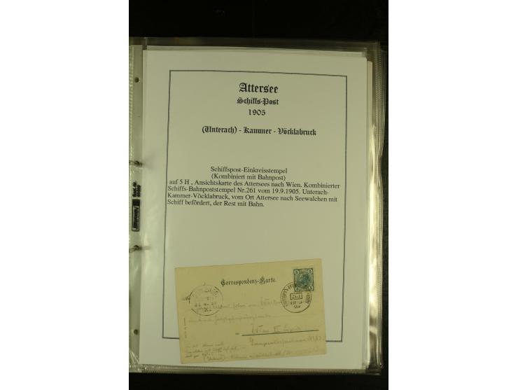 1850/1960 (ca.), interessante Sammlung Schiffspost aus Österreich inkl. Lombardei Venetien, Levante, Italien und der Schweiz 