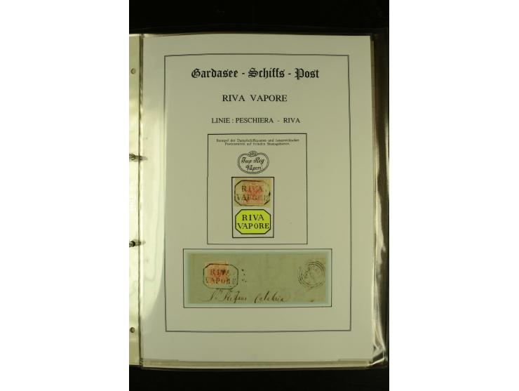 1850/1960 (ca.), interessante Sammlung Schiffspost aus Österreich inkl. Lombardei Venetien, Levante, Italien und der Schweiz 