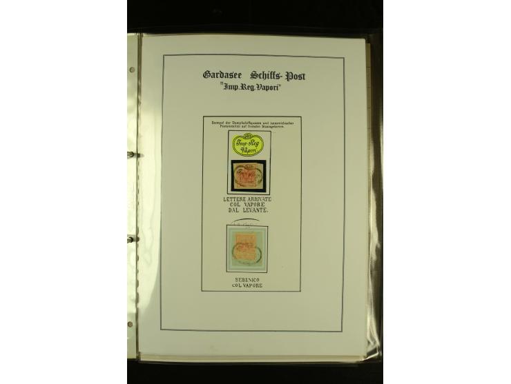 1850/1960 (ca.), interessante Sammlung Schiffspost aus Österreich inkl. Lombardei Venetien, Levante, Italien und der Schweiz 