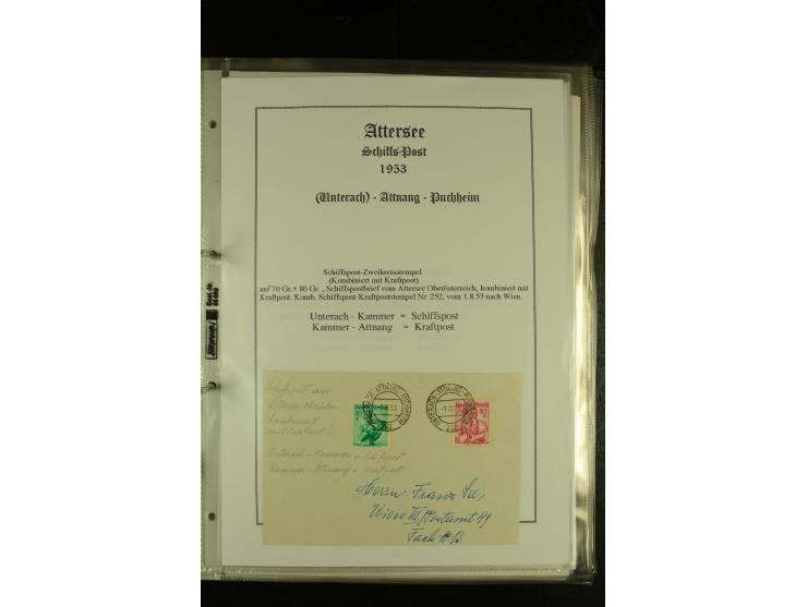 1850/1960 (ca.), interessante Sammlung Schiffspost aus Österreich inkl. Lombardei Venetien, Levante, Italien und der Schweiz 