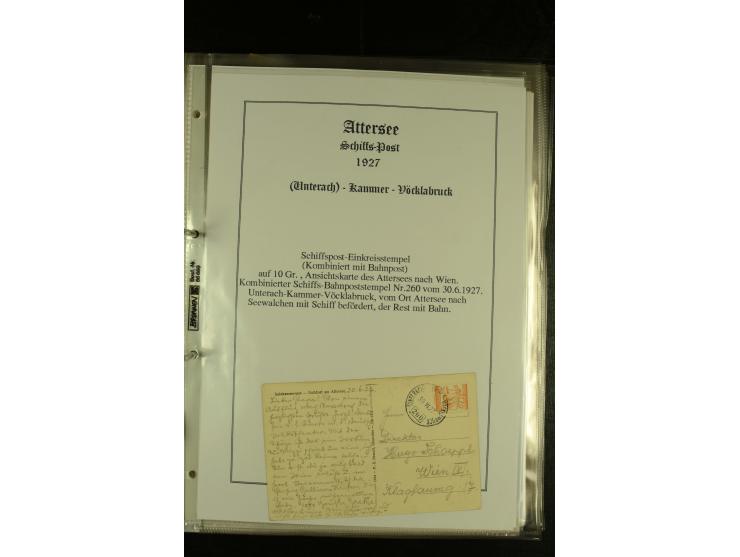 1850/1960 (ca.), interessante Sammlung Schiffspost aus Österreich inkl. Lombardei Venetien, Levante, Italien und der Schweiz 