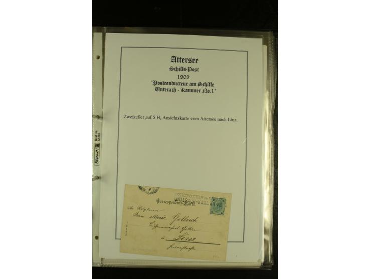 1850/1960 (ca.), interessante Sammlung Schiffspost aus Österreich inkl. Lombardei Venetien, Levante, Italien und der Schweiz 