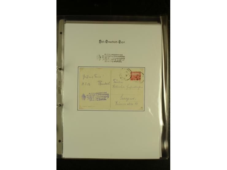 1850/1960 (ca.), interessante Sammlung Schiffspost aus Österreich inkl. Lombardei Venetien, Levante, Italien und der Schweiz 