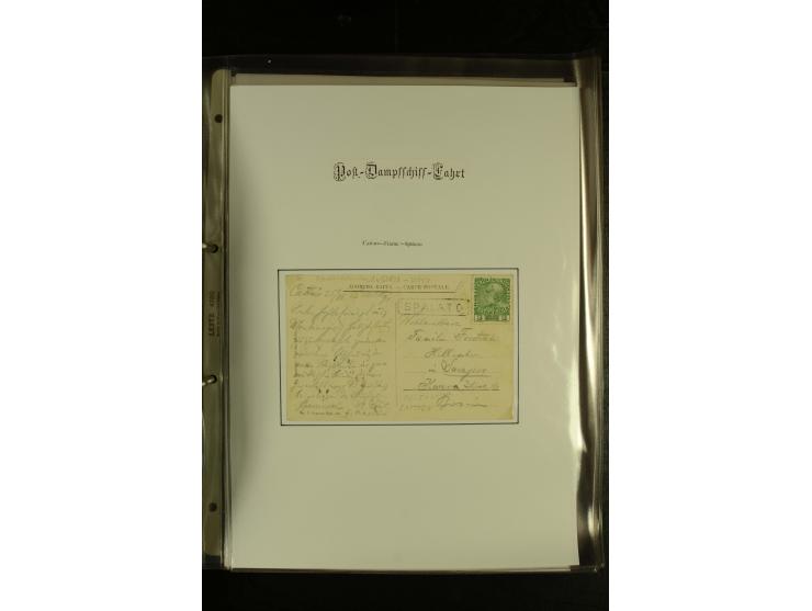 1850/1960 (ca.), interessante Sammlung Schiffspost aus Österreich inkl. Lombardei Venetien, Levante, Italien und der Schweiz 