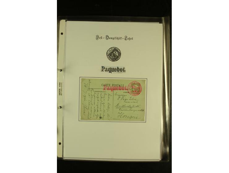 1850/1960 (ca.), interessante Sammlung Schiffspost aus Österreich inkl. Lombardei Venetien, Levante, Italien und der Schweiz 