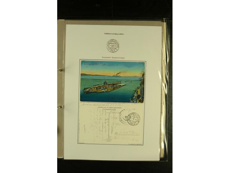 1850/1960 (ca.), interessante Sammlung Schiffspost aus Österreich inkl. Lombardei Venetien, Levante, Italien und der Schweiz 