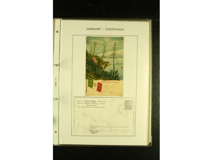 1850/1960 (ca.), interessante Sammlung Schiffspost aus Österreich inkl. Lombardei Venetien, Levante, Italien und der Schweiz 