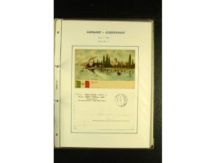 1850/1960 (ca.), interessante Sammlung Schiffspost aus Österreich inkl. Lombardei Venetien, Levante, Italien und der Schweiz 