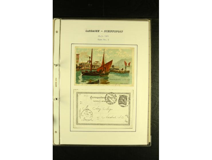 1850/1960 (ca.), interessante Sammlung Schiffspost aus Österreich inkl. Lombardei Venetien, Levante, Italien und der Schweiz 