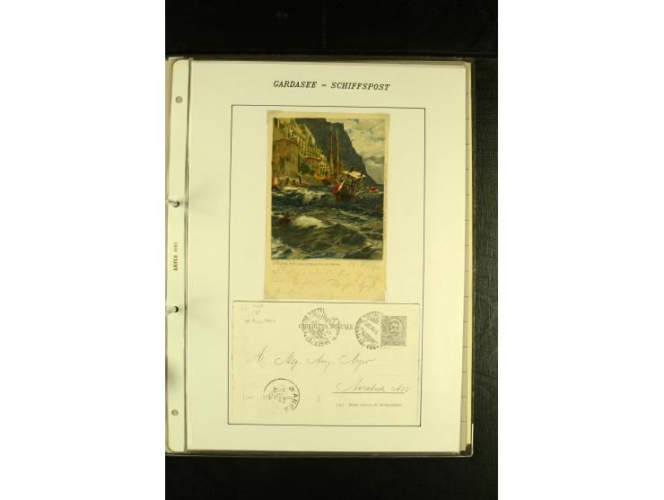 1850/1960 (ca.), interessante Sammlung Schiffspost aus Österreich inkl. Lombardei Venetien, Levante, Italien und der Schweiz 