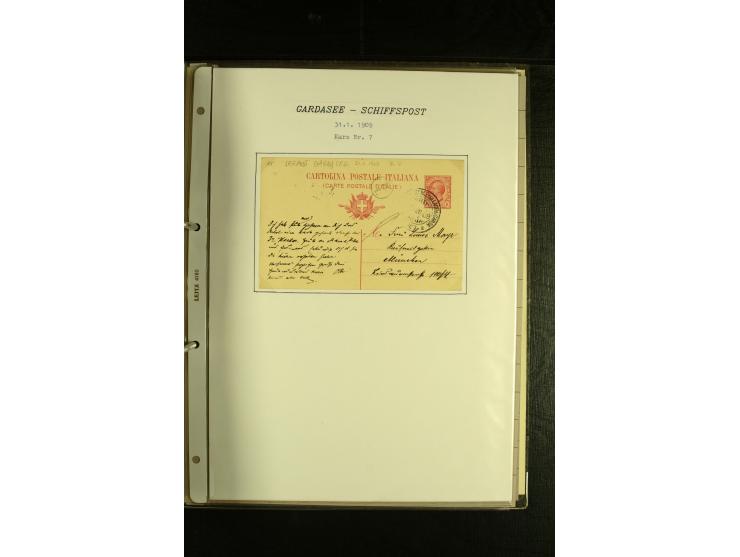 1850/1960 (ca.), interessante Sammlung Schiffspost aus Österreich inkl. Lombardei Venetien, Levante, Italien und der Schweiz 