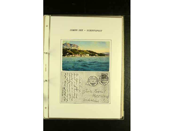1850/1960 (ca.), interessante Sammlung Schiffspost aus Österreich inkl. Lombardei Venetien, Levante, Italien und der Schweiz 