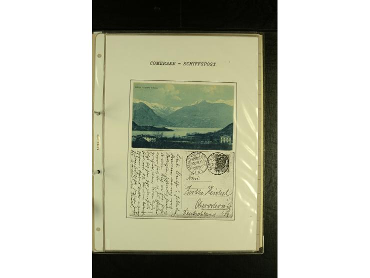 1850/1960 (ca.), interessante Sammlung Schiffspost aus Österreich inkl. Lombardei Venetien, Levante, Italien und der Schweiz 