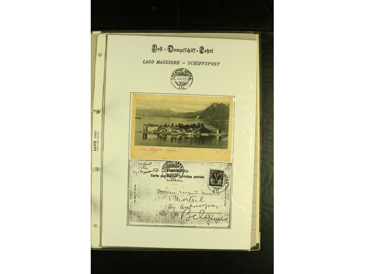 1850/1960 (ca.), interessante Sammlung Schiffspost aus Österreich inkl. Lombardei Venetien, Levante, Italien und der Schweiz 