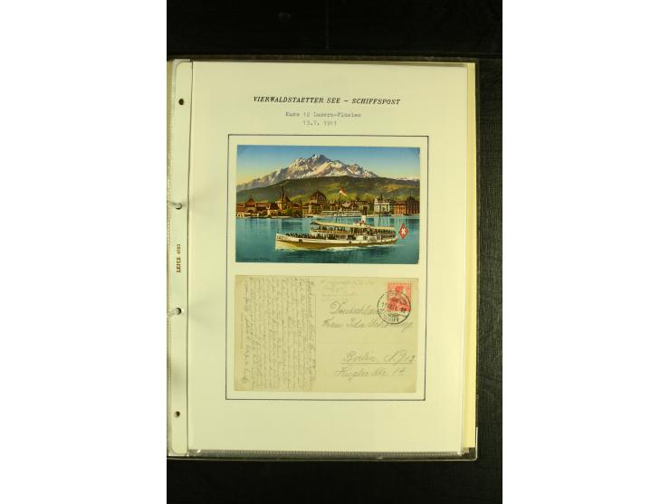 1850/1960 (ca.), interessante Sammlung Schiffspost aus Österreich inkl. Lombardei Venetien, Levante, Italien und der Schweiz 