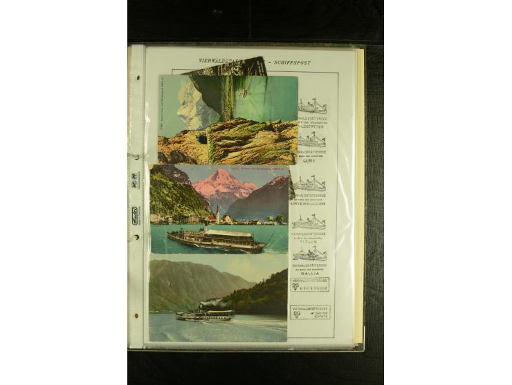 1850/1960 (ca.), interessante Sammlung Schiffspost aus Österreich inkl. Lombardei Venetien, Levante, Italien und der Schweiz 