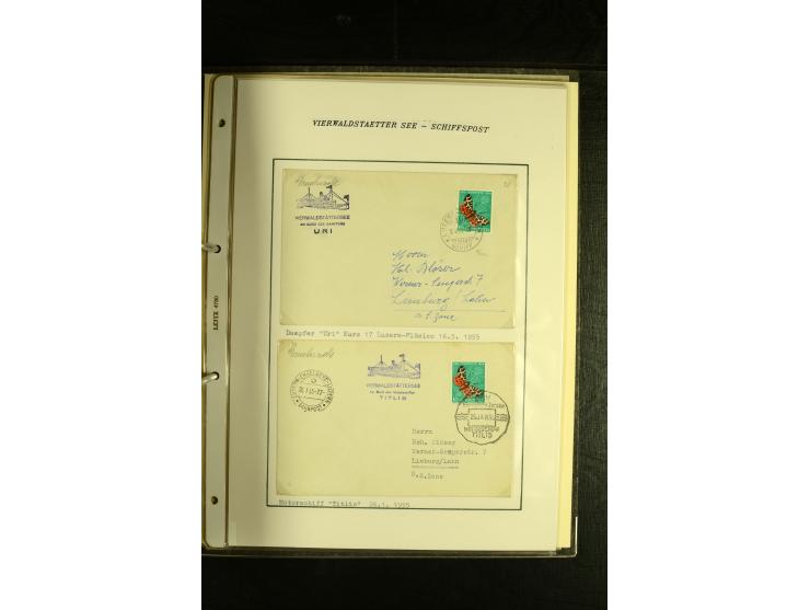 1850/1960 (ca.), interessante Sammlung Schiffspost aus Österreich inkl. Lombardei Venetien, Levante, Italien und der Schweiz 
