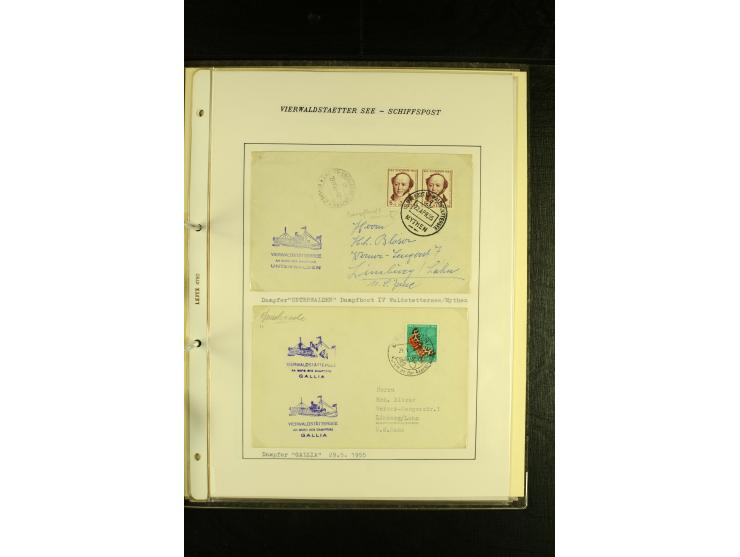 1850/1960 (ca.), interessante Sammlung Schiffspost aus Österreich inkl. Lombardei Venetien, Levante, Italien und der Schweiz 