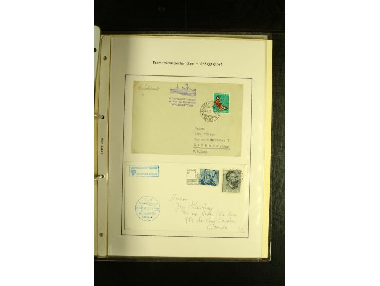 1850/1960 (ca.), interessante Sammlung Schiffspost aus Österreich inkl. Lombardei Venetien, Levante, Italien und der Schweiz 