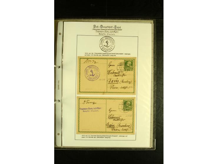 1850/1960 (ca.), interessante Sammlung Schiffspost aus Österreich inkl. Lombardei Venetien, Levante, Italien und der Schweiz 