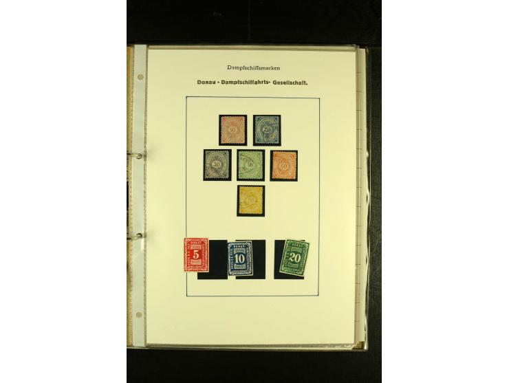 1857/1880 (ca.), interessante kleine Sammlung mit amtlichen und privaten "Dampfschiffsmarken" aus aller Welt, dabei u.a. Russ