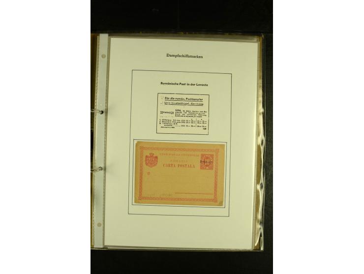 1857/1880 (ca.), interessante kleine Sammlung mit amtlichen und privaten "Dampfschiffsmarken" aus aller Welt, dabei u.a. Russ