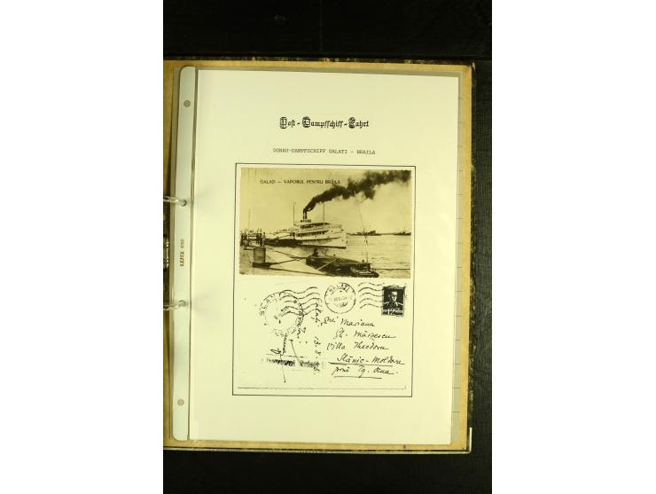 1857/1880 (ca.), interessante kleine Sammlung mit amtlichen und privaten "Dampfschiffsmarken" aus aller Welt, dabei u.a. Russ