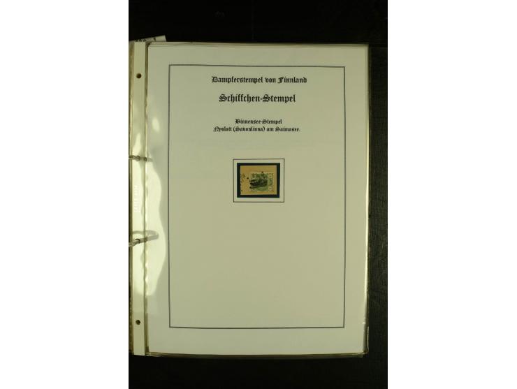 1888/1975, interessante Sammlung  "Finnische Postdampfer-Stempel" mit über 40 Briefen und Karten sowie einigen Briefstücken u