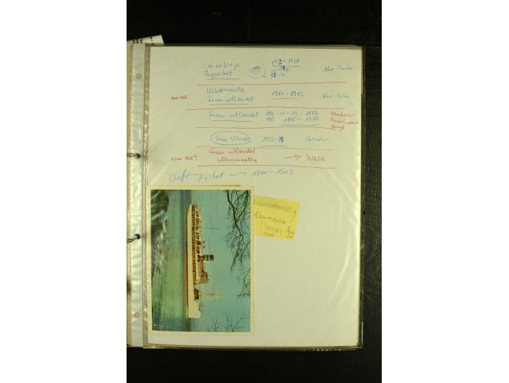 1888/1975, interessante Sammlung  "Finnische Postdampfer-Stempel" mit über 40 Briefen und Karten sowie einigen Briefstücken u