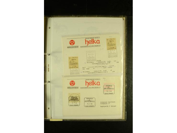 1888/1975, interessante Sammlung  "Finnische Postdampfer-Stempel" mit über 40 Briefen und Karten sowie einigen Briefstücken u